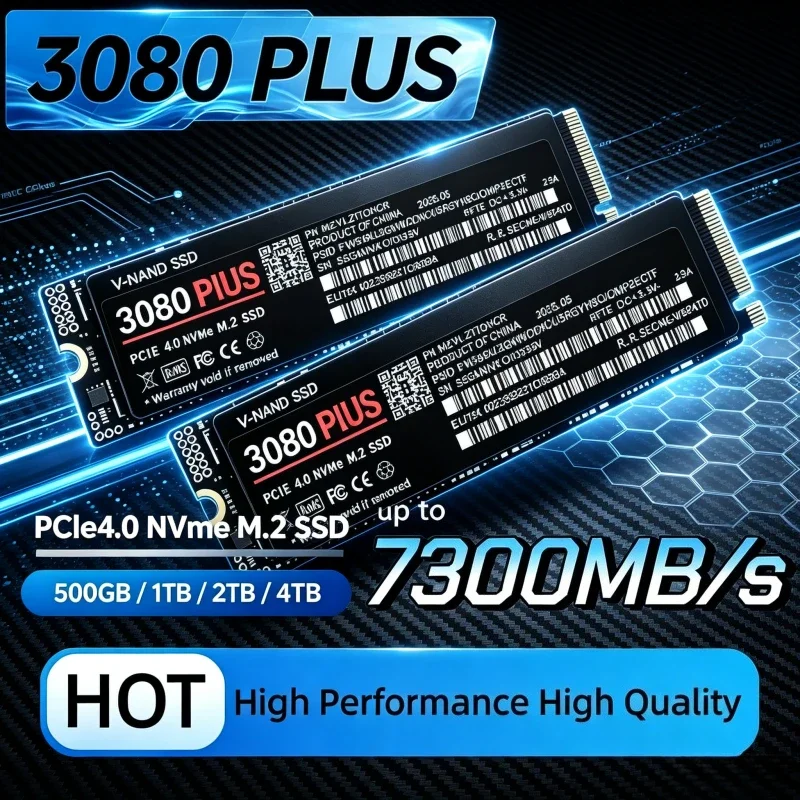 M.2 Nvme 4Tb Pcie 4.0 Ssd - 3080 PLUS M.2 2280 NVMe SSD
