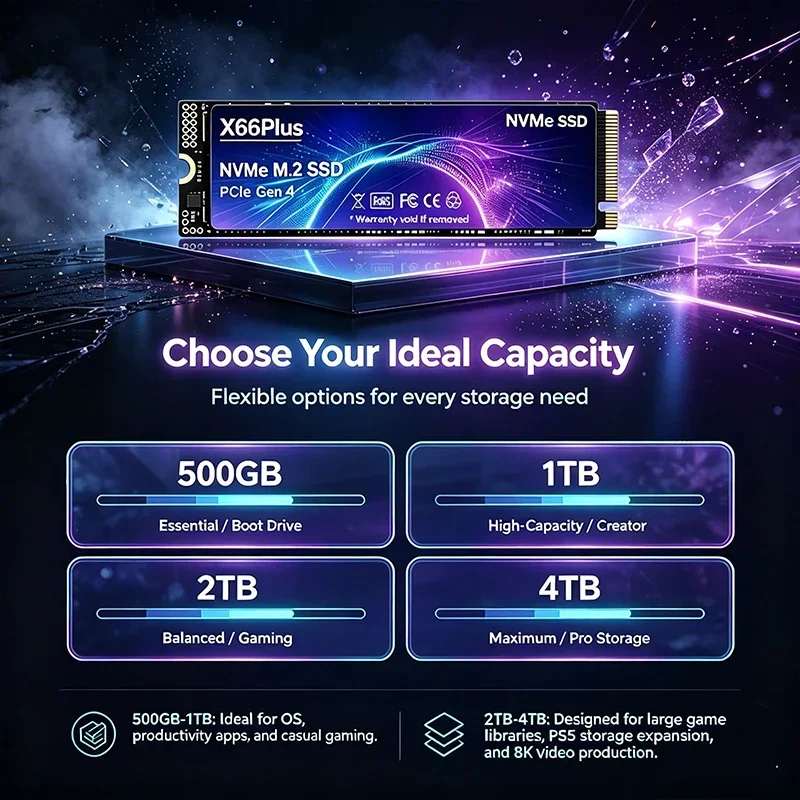 M.2 SSD Hard Disk 1TB 2TB 4TB  - огляд і ціна M.2 Nvme 4Tb Pcie 4.0 Ssd