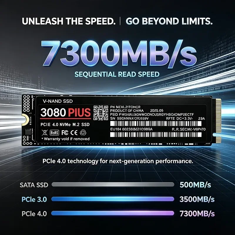 3080 PLUS M.2 2280 NVMe SSD In - огляд і ціна M.2 Nvme 4Tb Pcie 4.0 Ssd