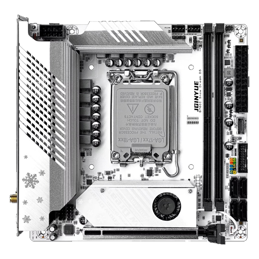 JGINYUE  B760i-Snow Dream  Mot - огляд і ціна Lga 1700 Ddr5 Itx Motherboard