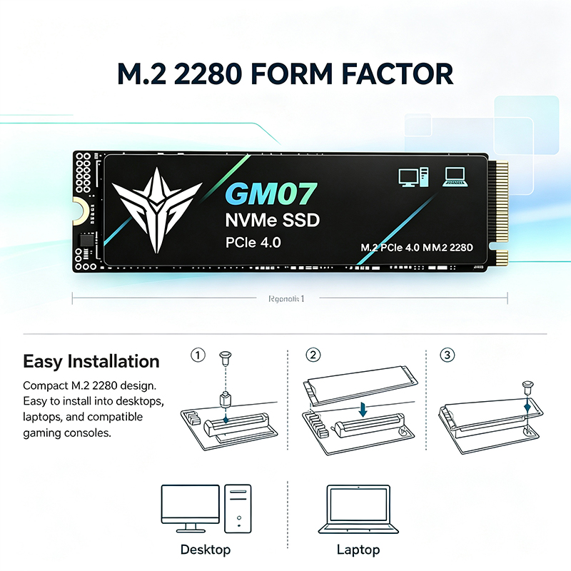 New GM07 M.2 SSD Hard Disk 2TB - огляд і ціна M.2 Nvme 4Tb Pcie 4.0 Ssd