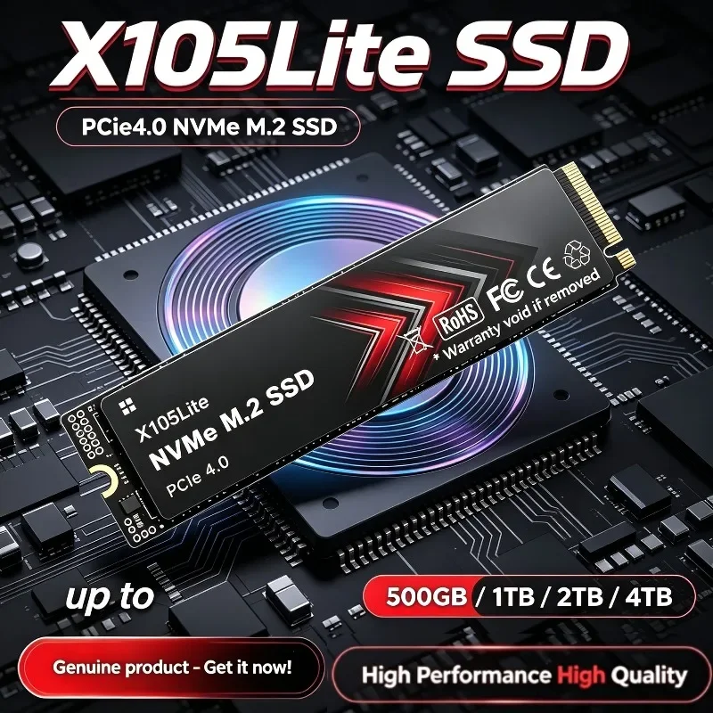 Brand New X105Lite NVMe SSD M. - огляд і ціна M.2 Nvme 4Tb Pcie 4.0 Ssd